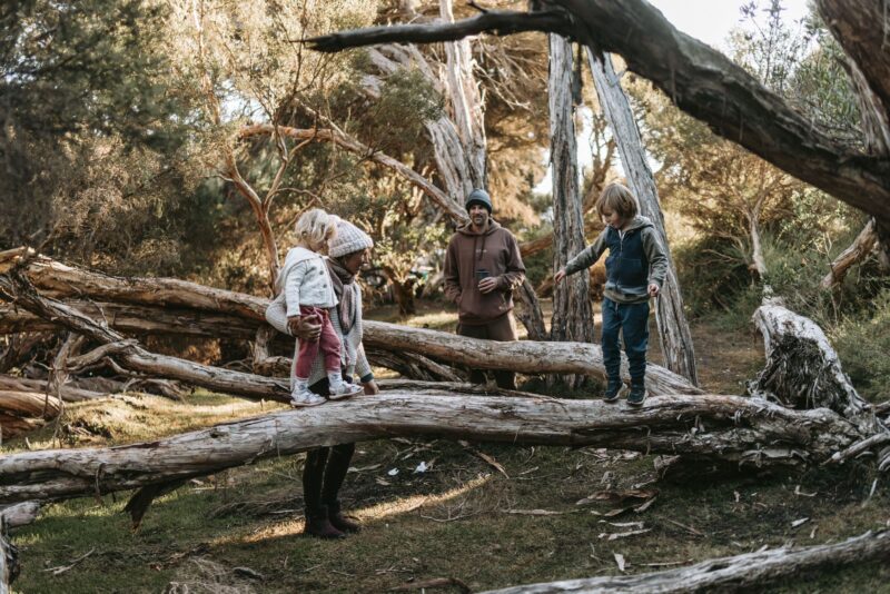 Family with children discovering Kangaroo Island